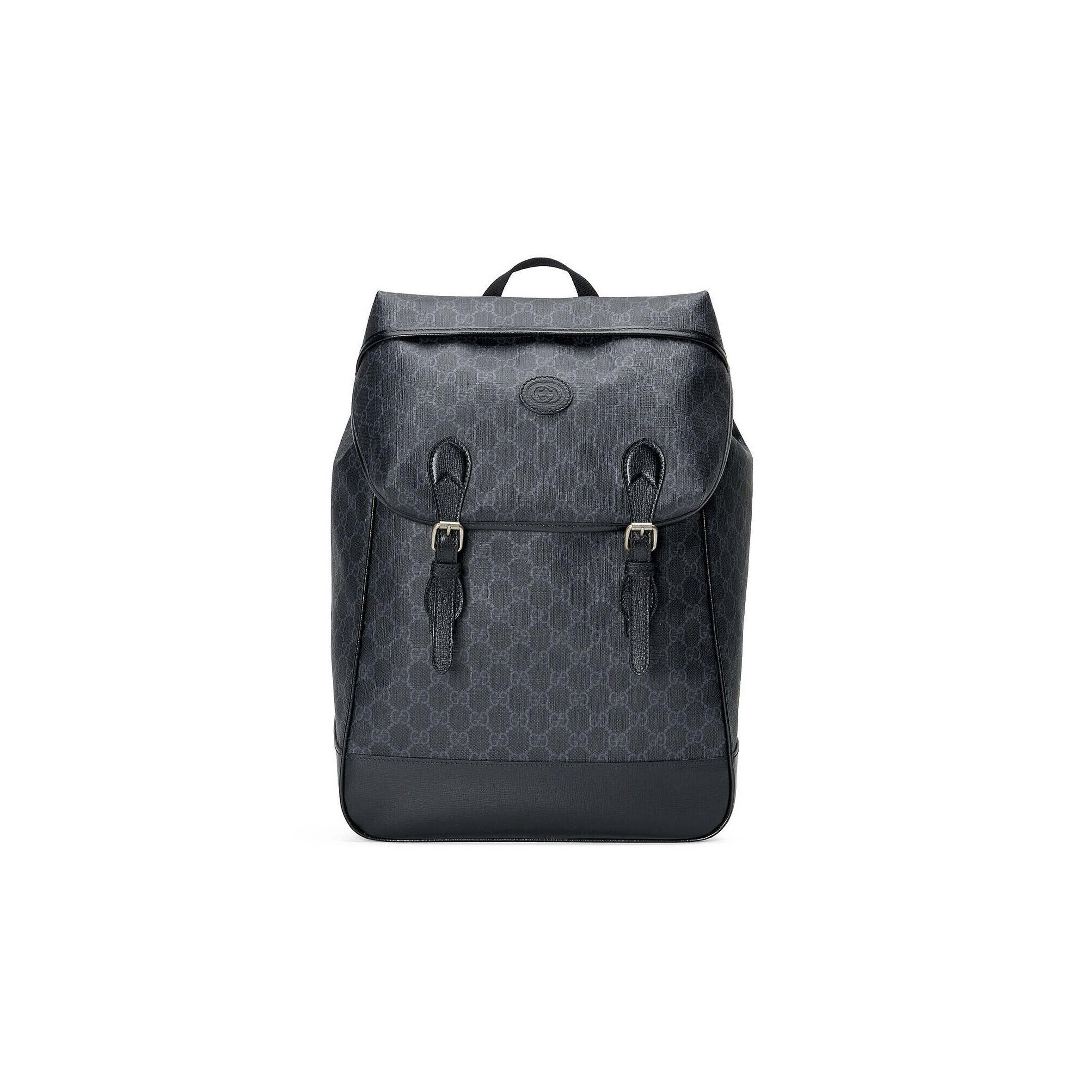 G*u*i medium backpack with interlocking g 696013  (43*26*18cm)